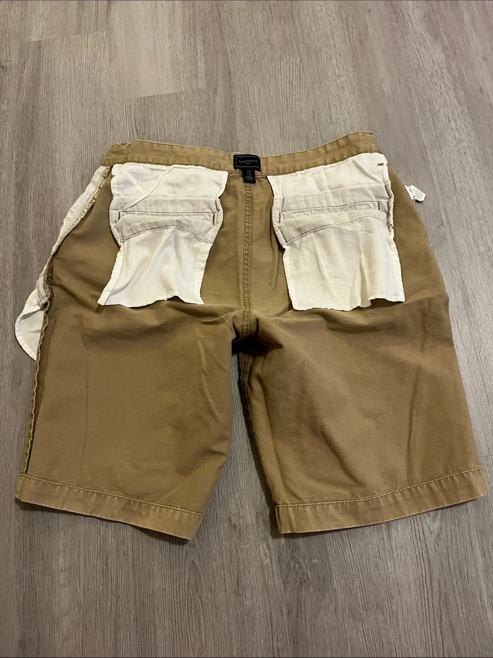 GAP Men's Flat-Front Chino Shorts in Tan